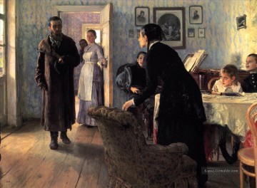 unerwartete Besucher russischen Realismus Ilya Repin Ölgemälde